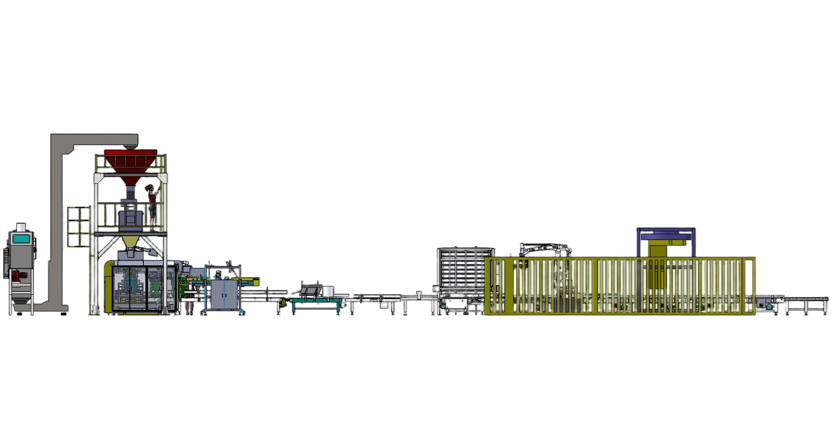 خط تعبئة أغذية الحيوانات الأليفة