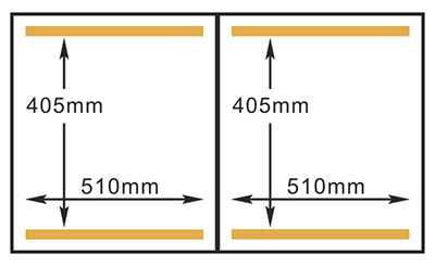 حجم غرفة آلة ختم الفراغ Hualian HVC-510S/2B 